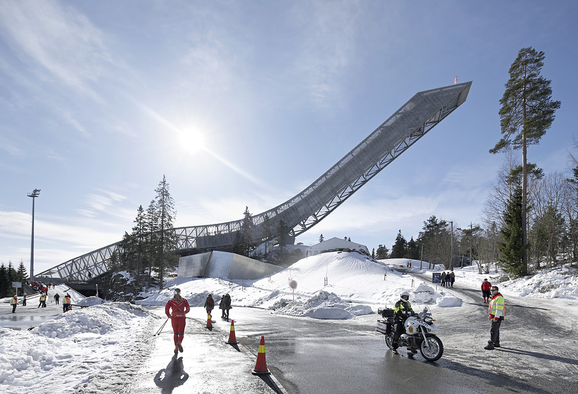 Hufton Crow Projects Holmenkollen Ski Jump regarding Ski Jumping Oslo