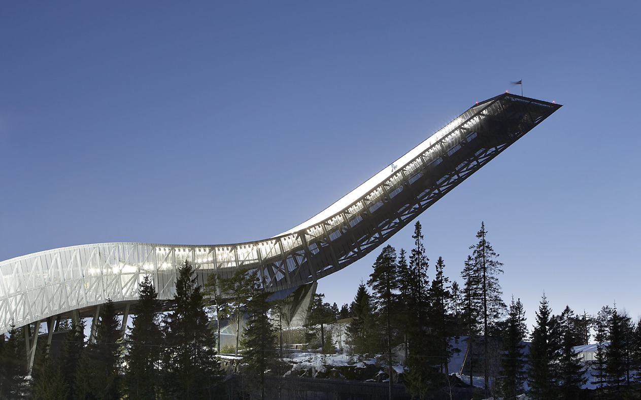 Hufton Crow Projects Holmenkollen Ski Jump regarding Ski Jumping Oslo